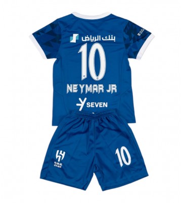 Al-Hilal Neymar Jr #10 Hemmakläder Barn 2024-25 Kortärmad (+ Korta byxor)